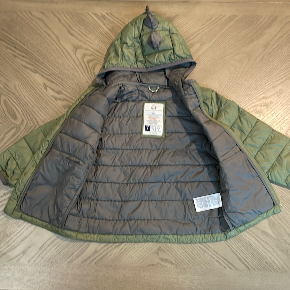 GAP Toddler Dinosaur Recycled Puffer Jacket 3T